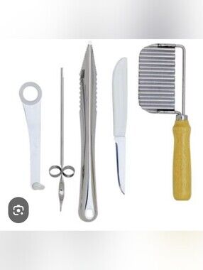 (Ew)Fox Run 5pc Garnishing  Garnishing and Decorating Tool Set